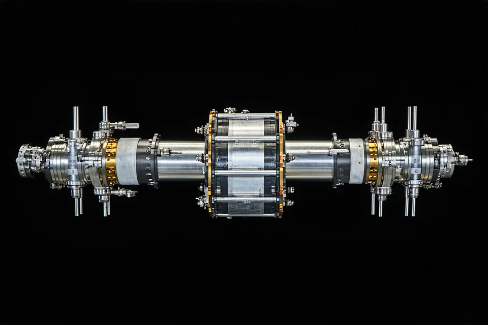Cold gas reaction control system thruster cluster assembly for spacecraft