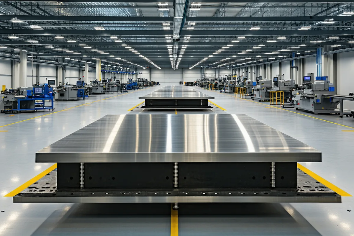 Precision manufacturing floor for aerospace propulsion components