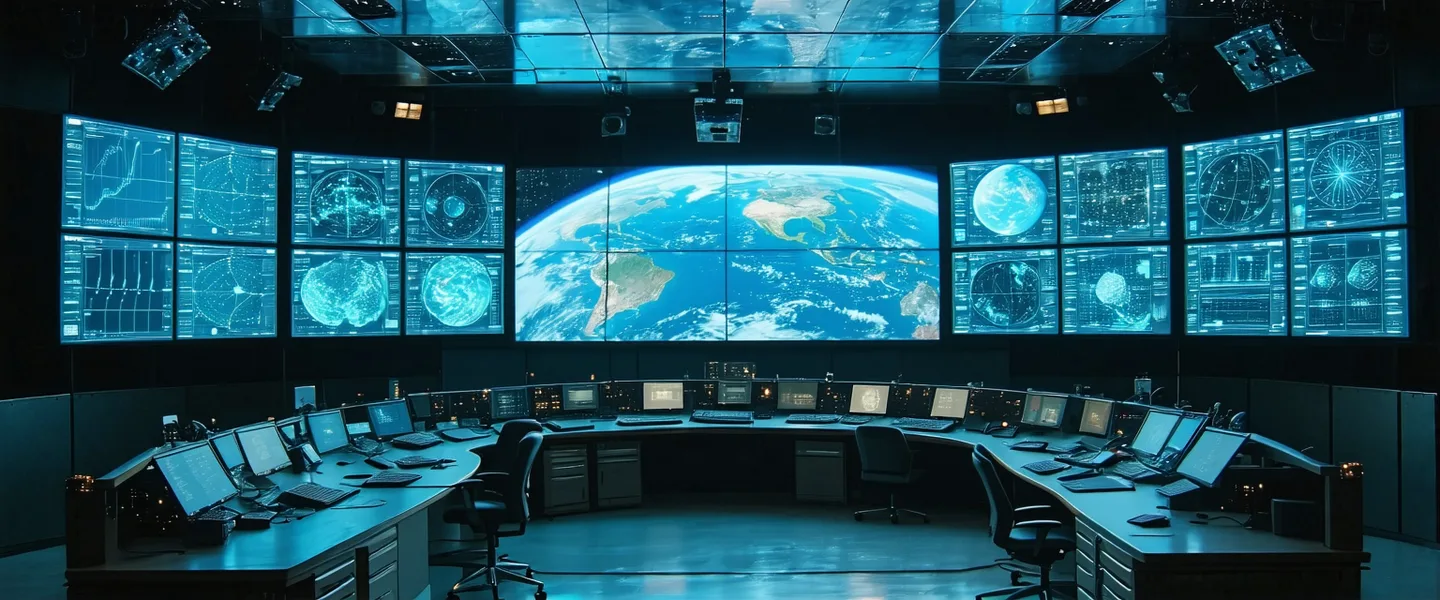 Space agency mission operations environment representing government and agency partnerships